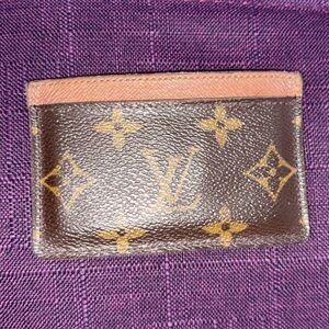 Louis Vuitton Brown Monogram Card Case